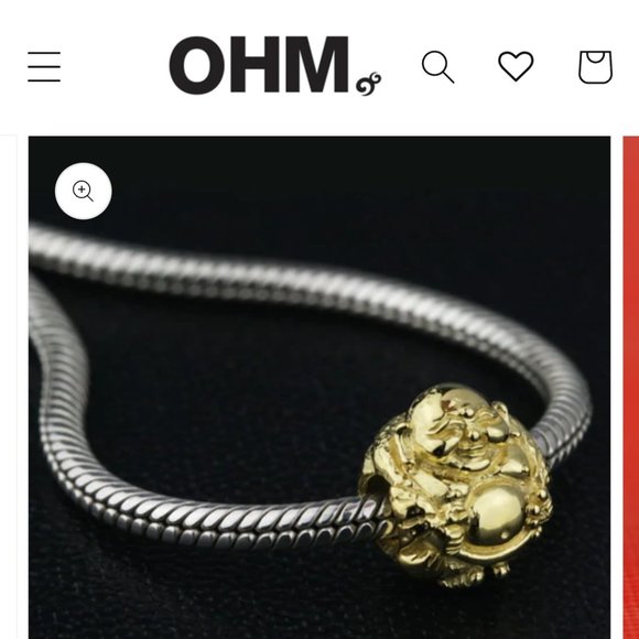 OHM BEADS Golden Budai Bead - Limited Edition - Picture 8 of 10